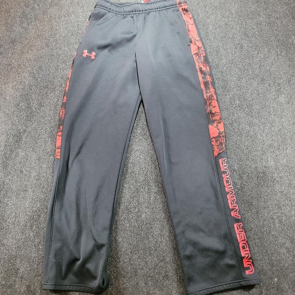 Under-armour Men's Black and Grey Joggers-tracksuits